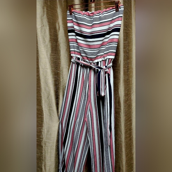 Striped and Geo Print Cami Jumpsuit - Picture 5 of 6